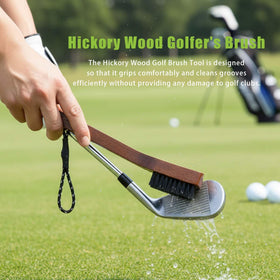 GRSECPO hickory wood design offers ergonomic grip while cleaning grooves
