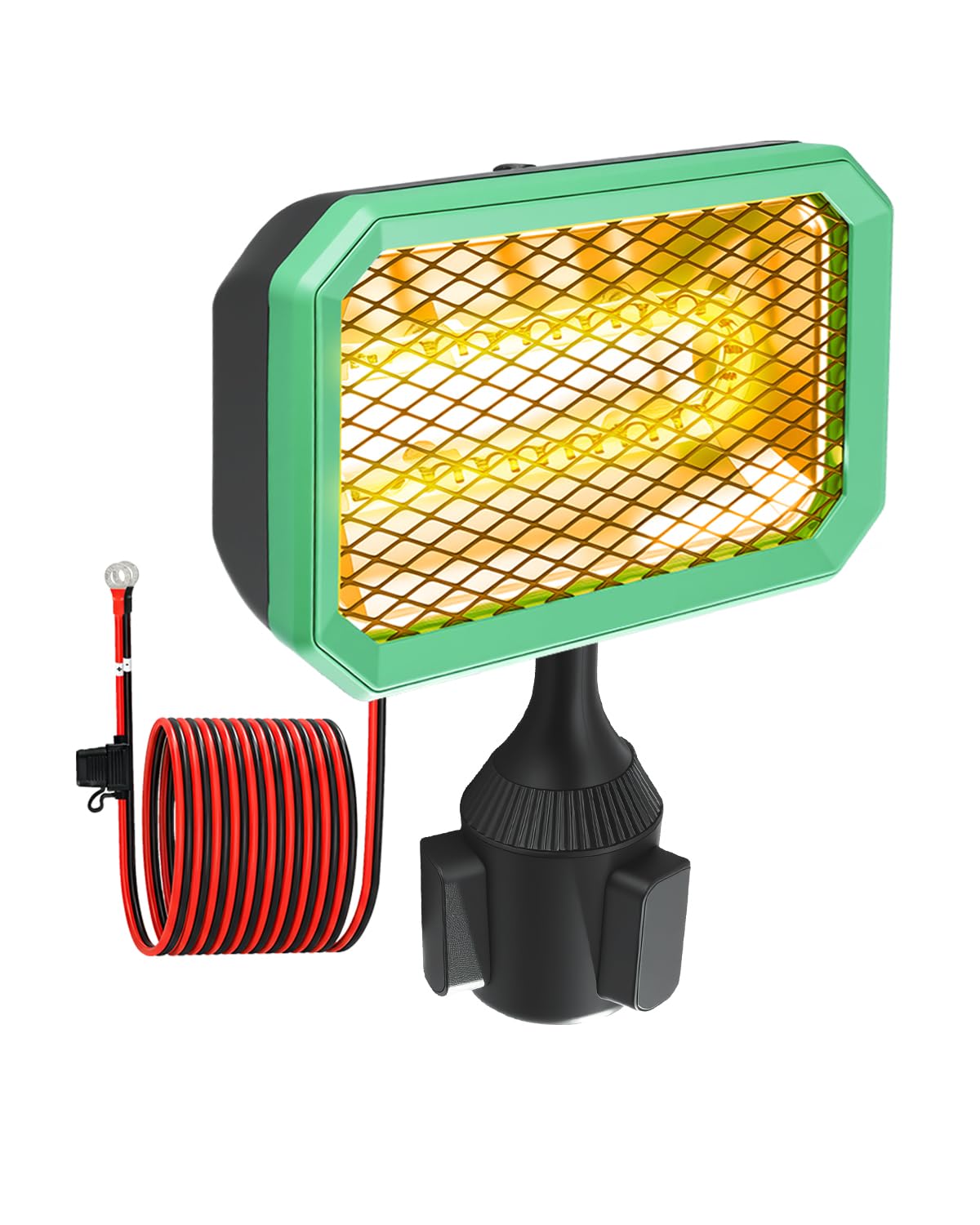 GRSVDF 48V golf cart heater front view showing compact installation for easy retrofits