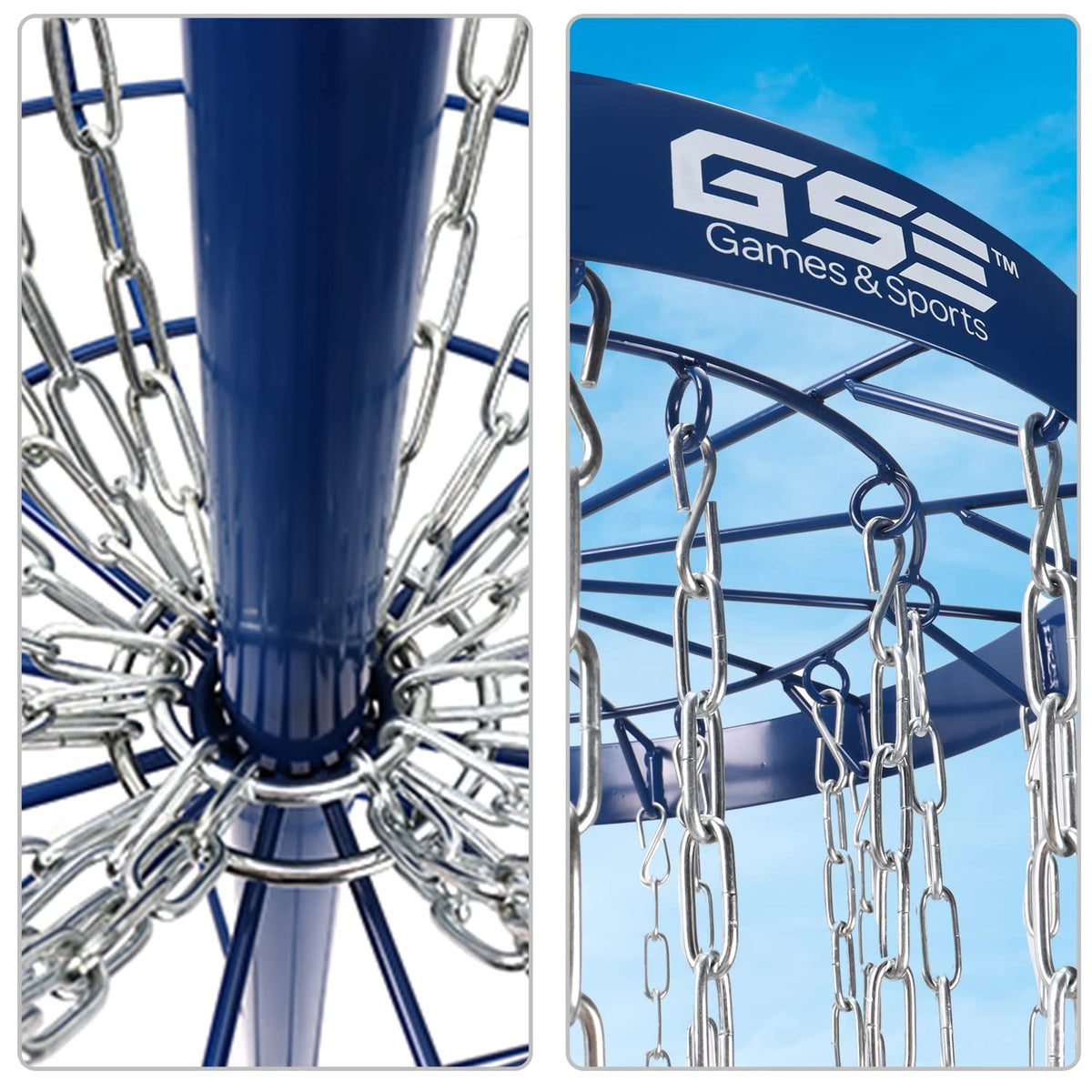 Four ground stakes enhance stability for backyard and park practice sessions
