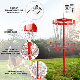 GSE Deluxe Protable Basket base stability detail preventing tipping