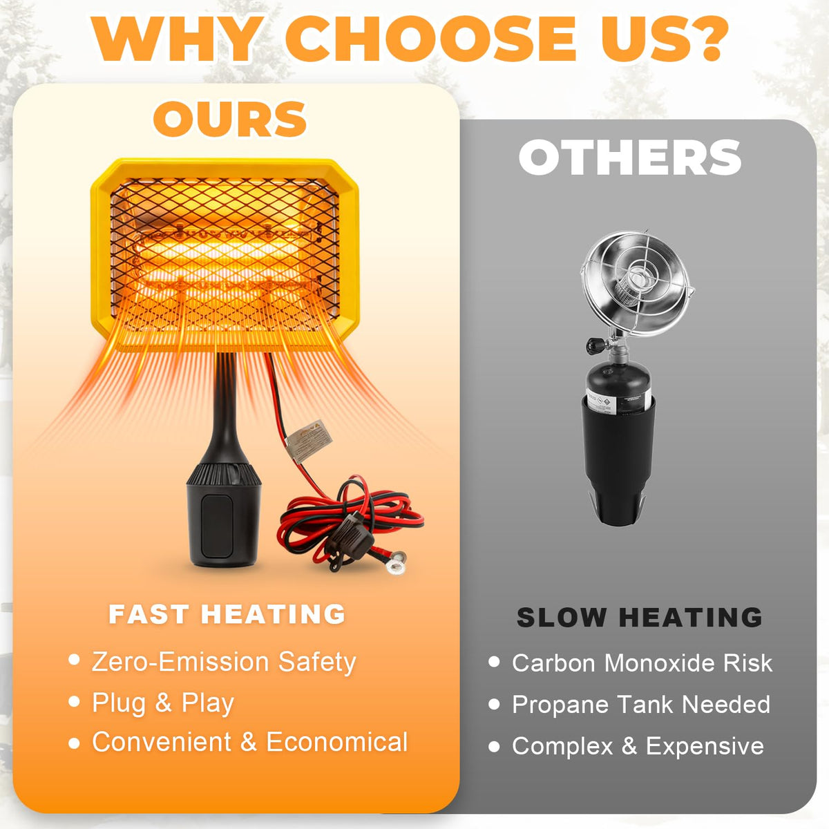 GSQQTE carbon fiber heating element delivers rapid warmth on demand.