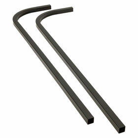 GTW Golf Cart Extended Top Candy Cane Struts front view provide sturdy support on the cart.