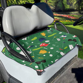 GULANGYU green golf cart seat cover protects seats and adds color.