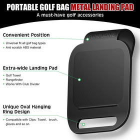 GUNPJONE rangefinder magnetic strap enables hands-free use during a swing