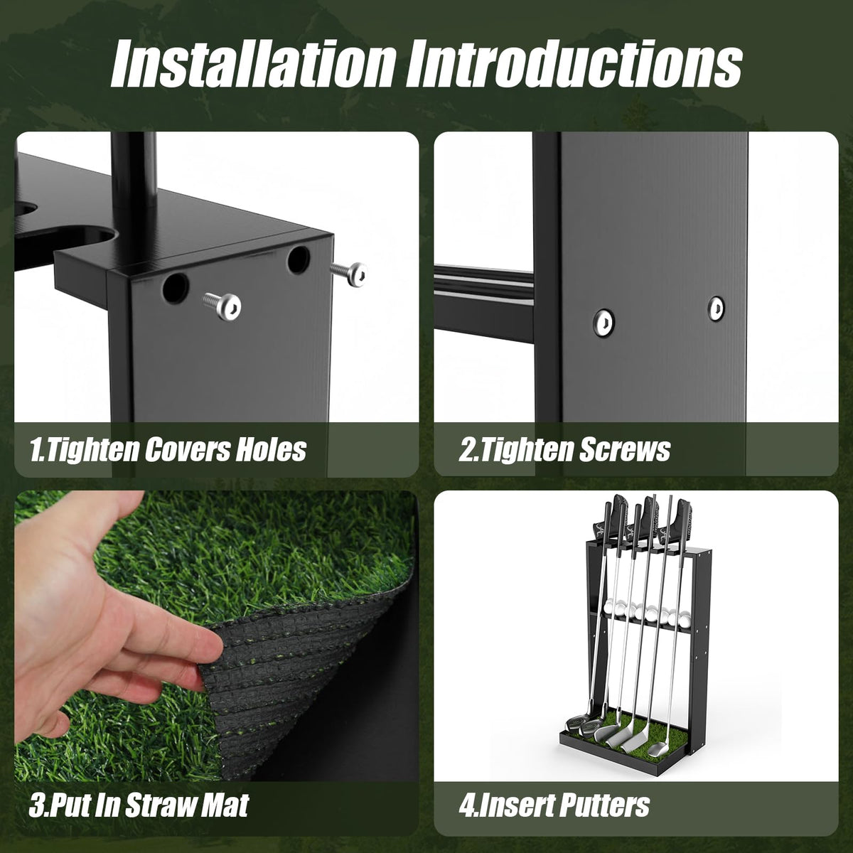 GUULIBERA base with synthetic grass mat adds realism and protection