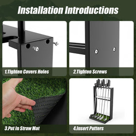 GUULIBERA base with synthetic grass mat adds realism and protection