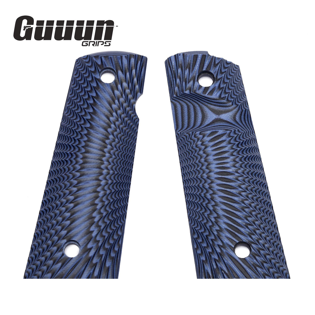 Guuun G10 grips with ambi safety cut for easy operation on both hands.