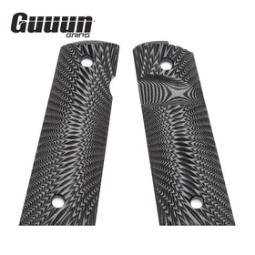 Guun G10 grips featuring Ambi safety cut for easy left-right access.