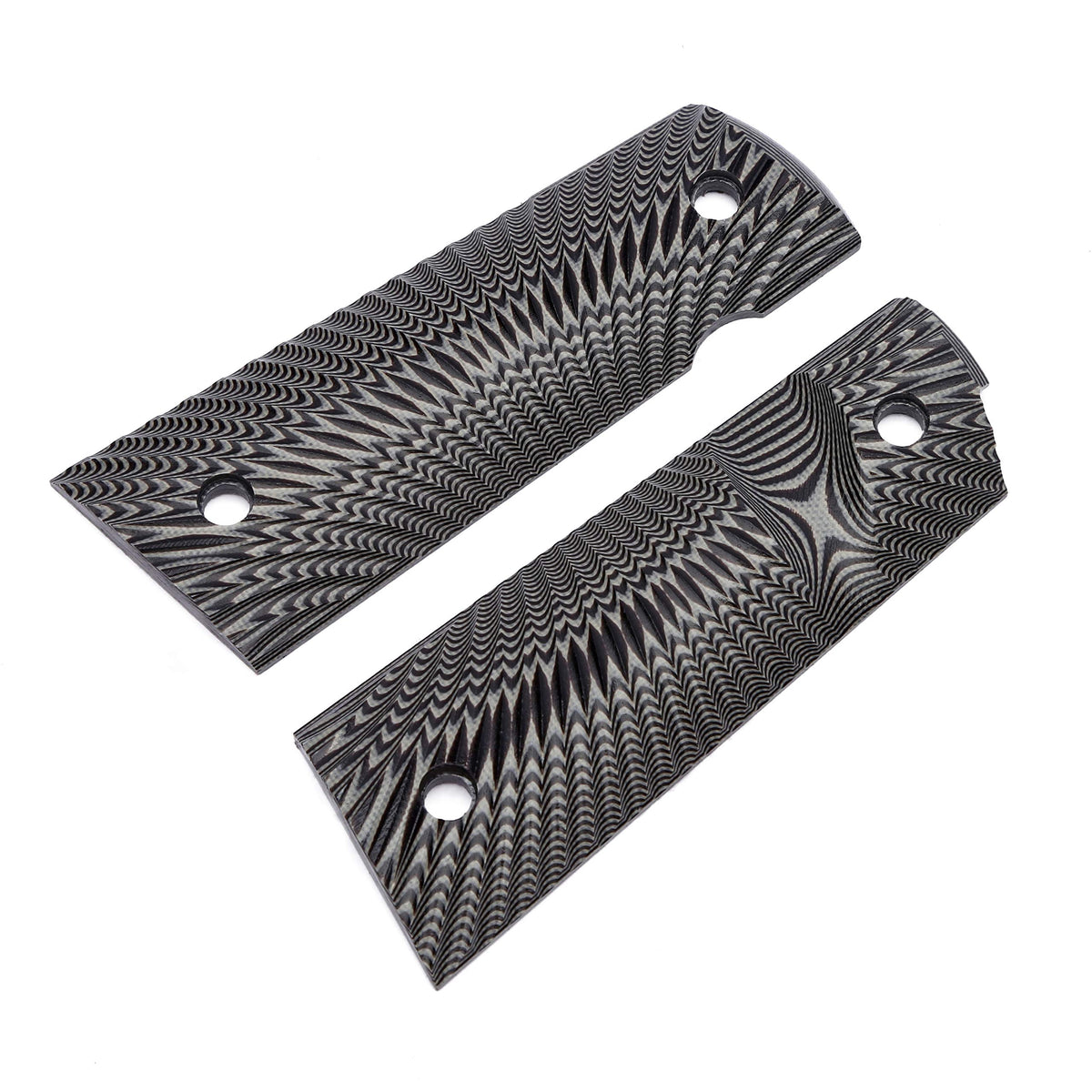 Guun G10 grips designed for magwell compatibility to speed reloads.