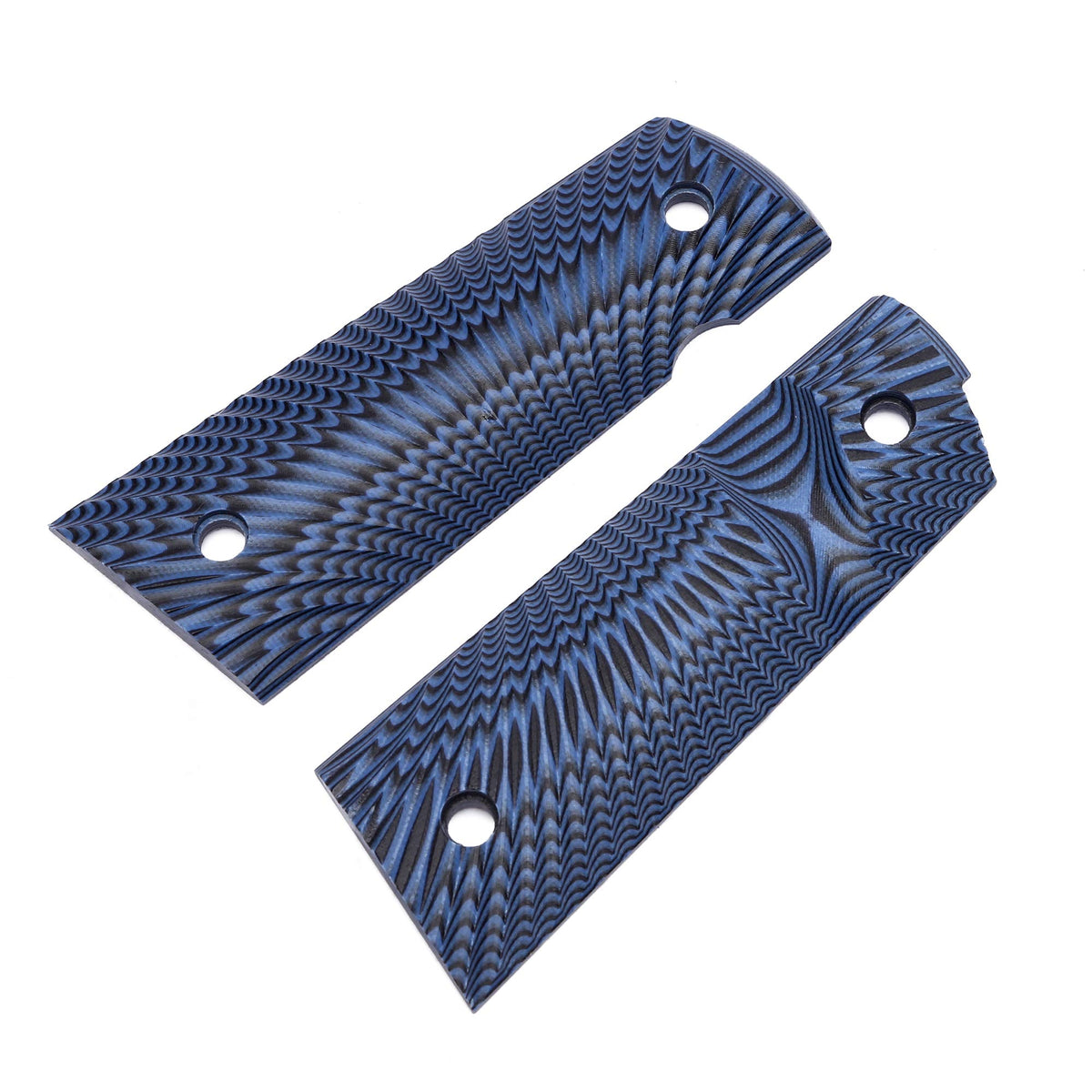 Guuun G10 grips featuring mega scoop mag release cut for faster reloads.