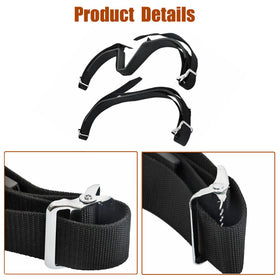 GXYWADY double bag rack organizes two bags behind the rear seat
