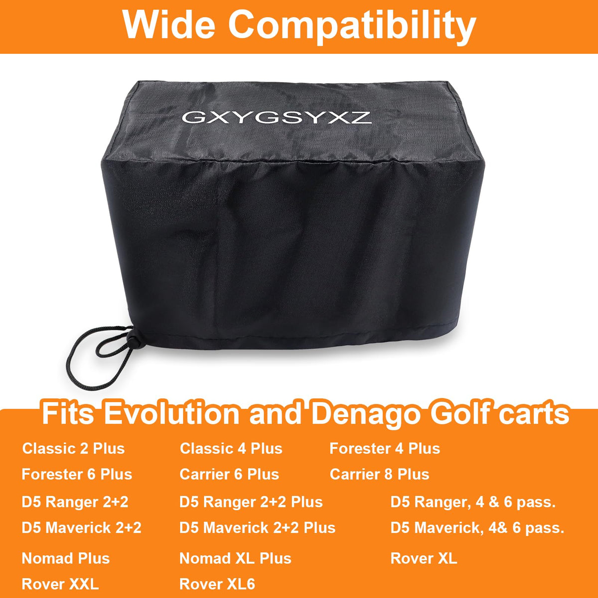 GXYGSYXZ Evolution and Denago compatible design fits multiple golf cart models.