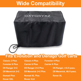 GXYGSYXZ Evolution and Denago compatible design fits multiple golf cart models.