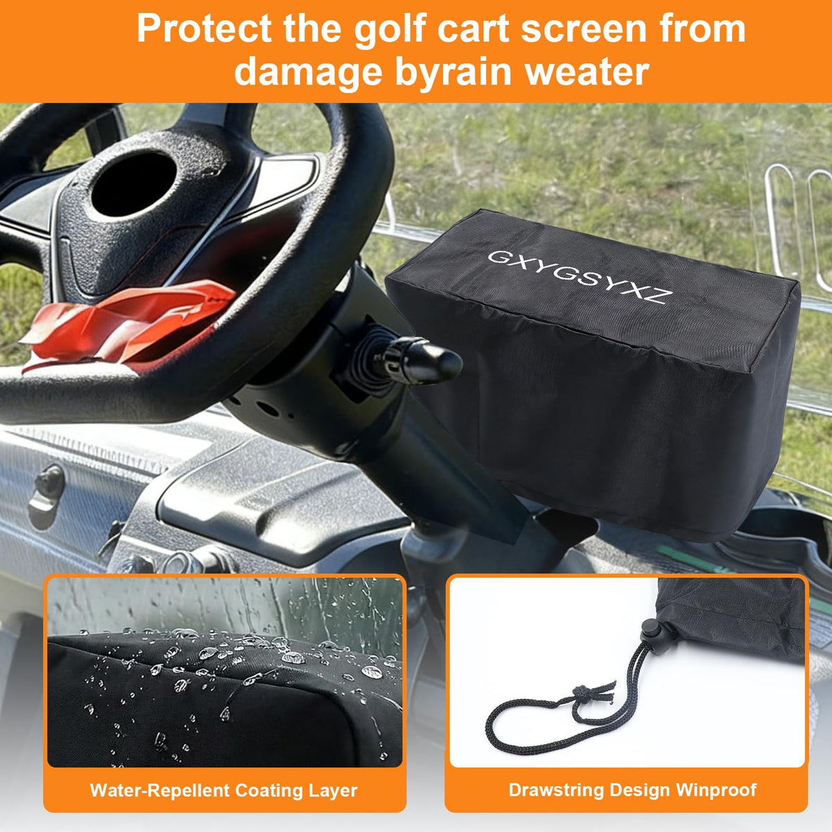 GXYGSYXZ universal 10x4.5x7-inch size suits two, four, and six-seater carts.