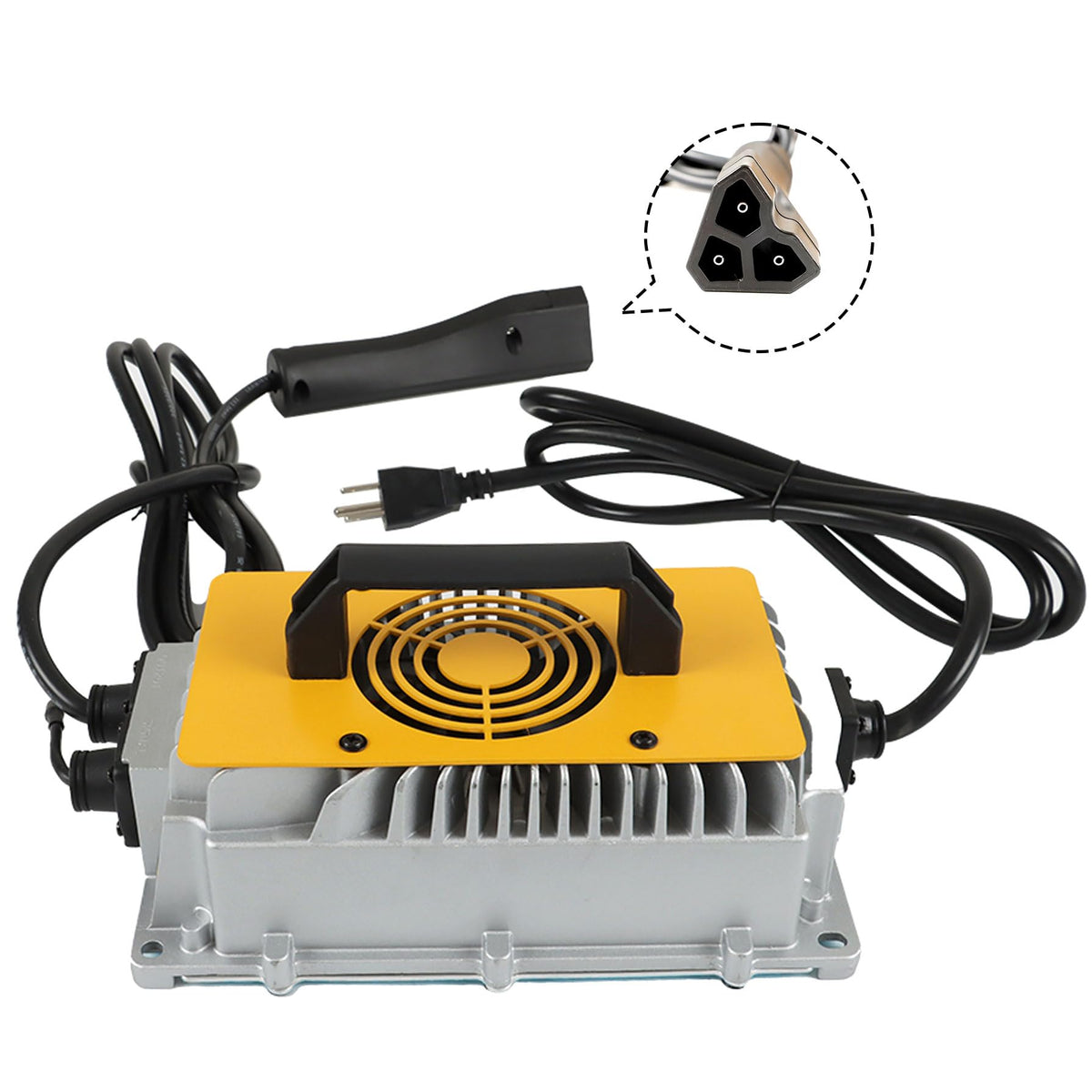 GXYWADY 48V 17A battery with triangle plug for EZGO TXT RXV golf carts