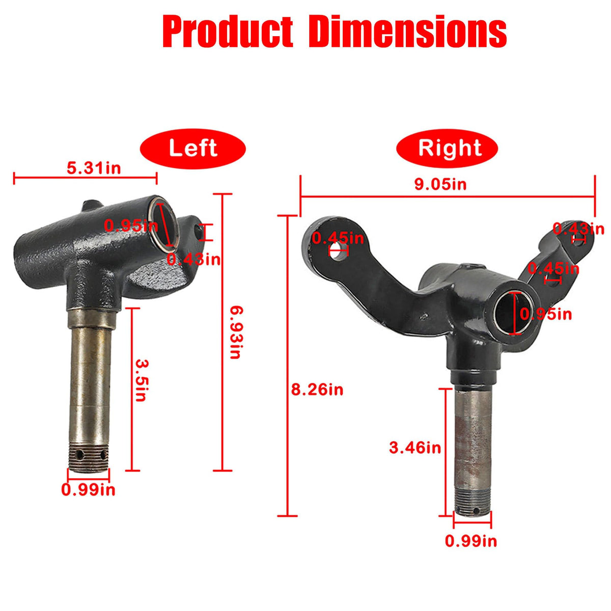 GXYWADY EZGO TXT spindle assembly for 2001-up supports smoother turns