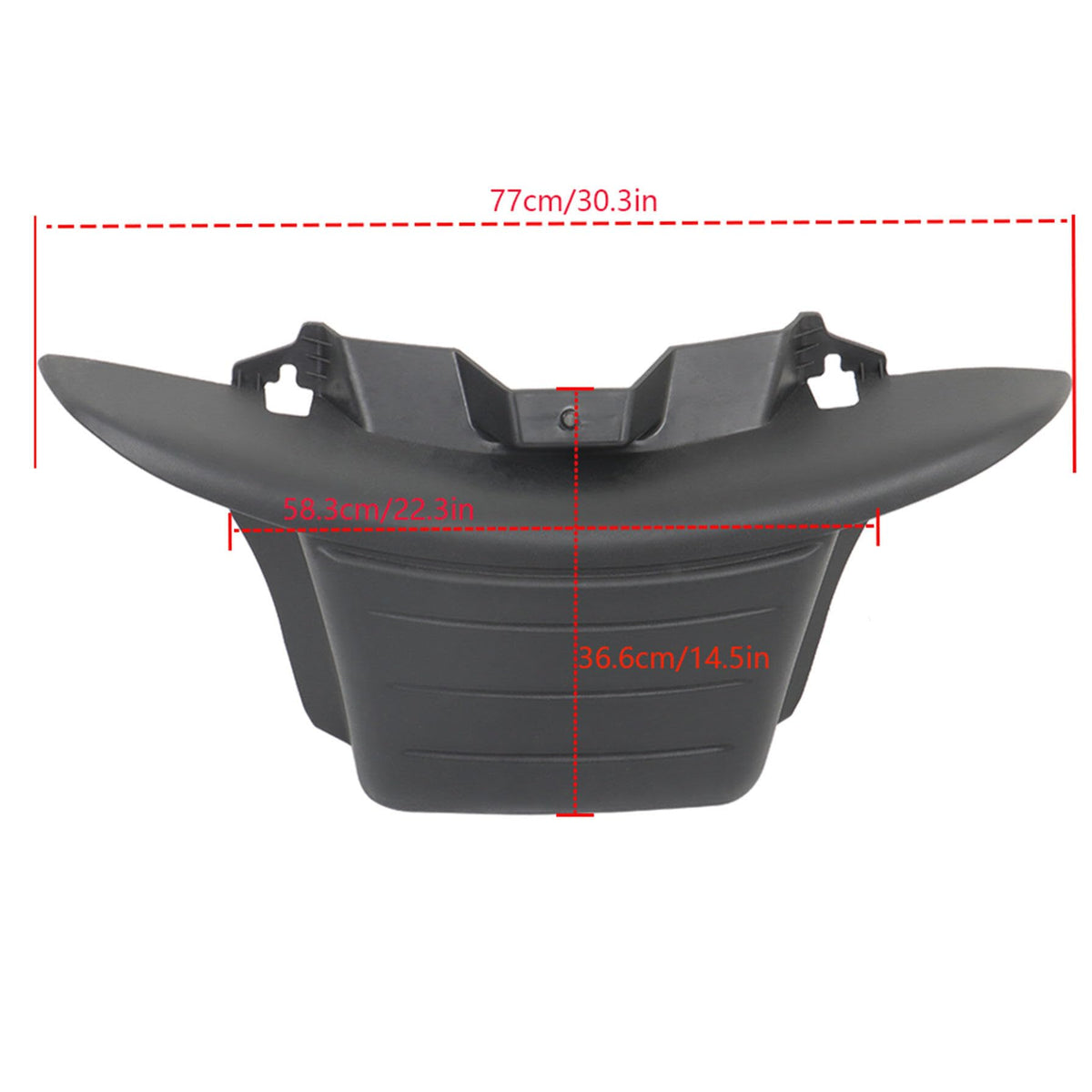 GXYWADY front bumper side view highlighting textured plastic.