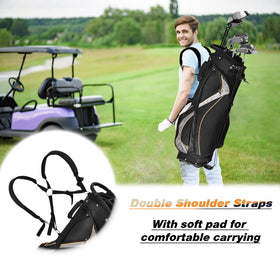 GYMAX Golf Stand Bag is lightweight for easy carry across the fairway.