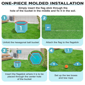 GYMMALL Golf Bucket Yard Game balls are suitable for safe indoor and outdoor practice.