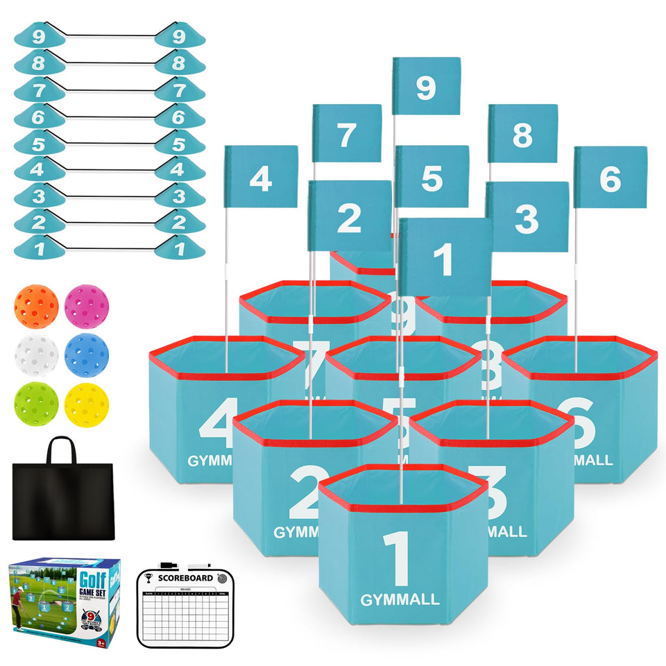 GYMMALL Golf Bucket Yard Game setup for quick backyard play