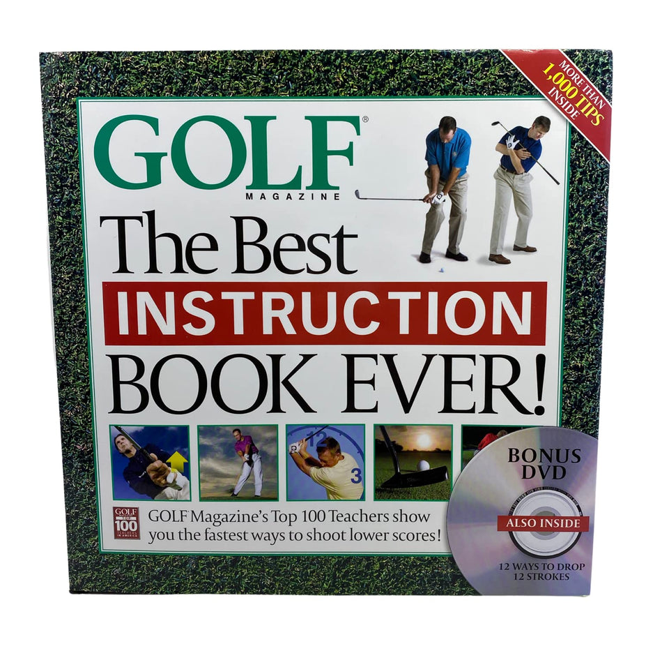 Hachette Books' The Best Instruction Book Ever! front cover with golf tips.