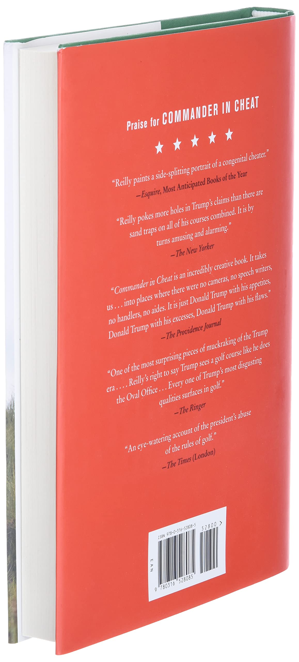 Hachette Books Commander in Cheat back cover hints at a witty, engaging read.