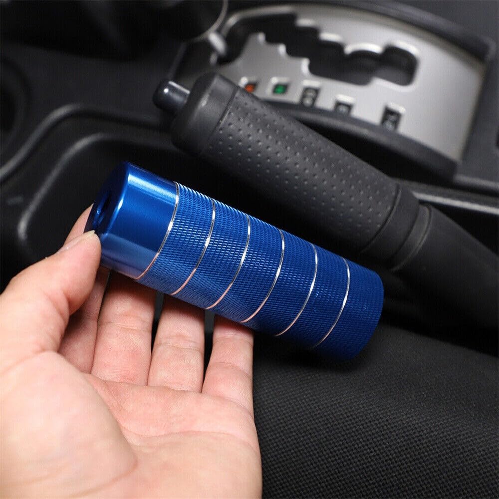 HAGEZA aluminum handbrake cover blue detail for a refined cabin look.