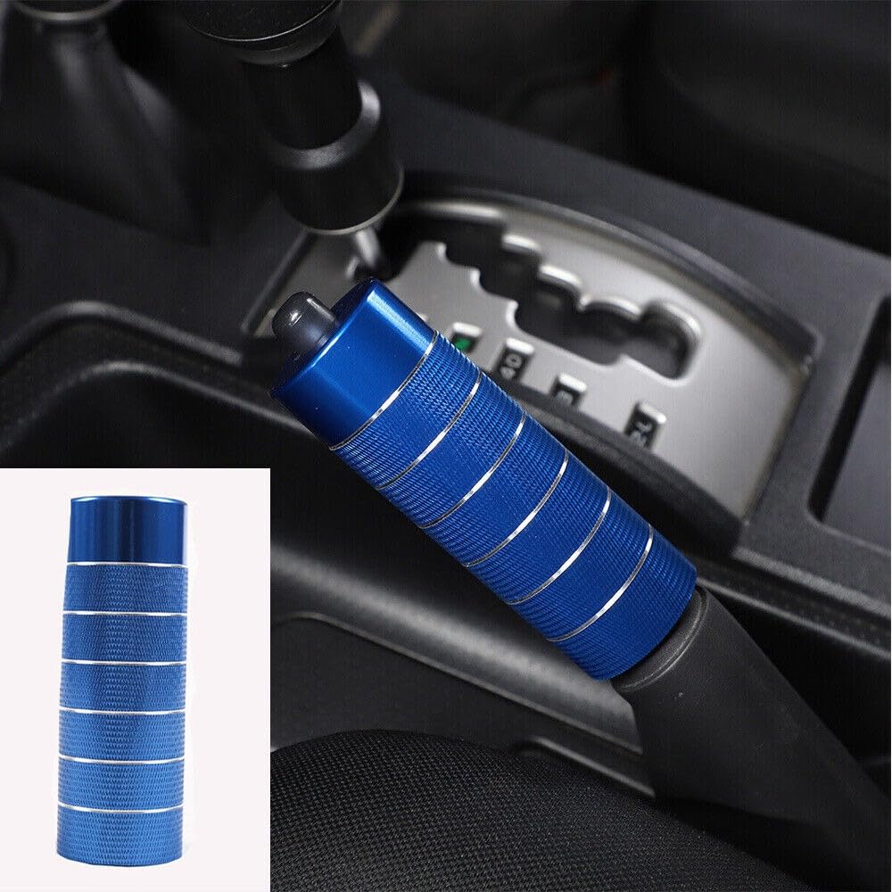 HAGEZA FJ Cruiser handbrake cover in blue adds premium interior style and protection.