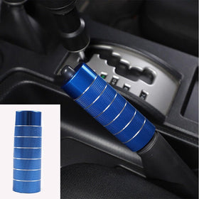 HAGEZA FJ Cruiser handbrake cover in blue adds premium interior style and protection.