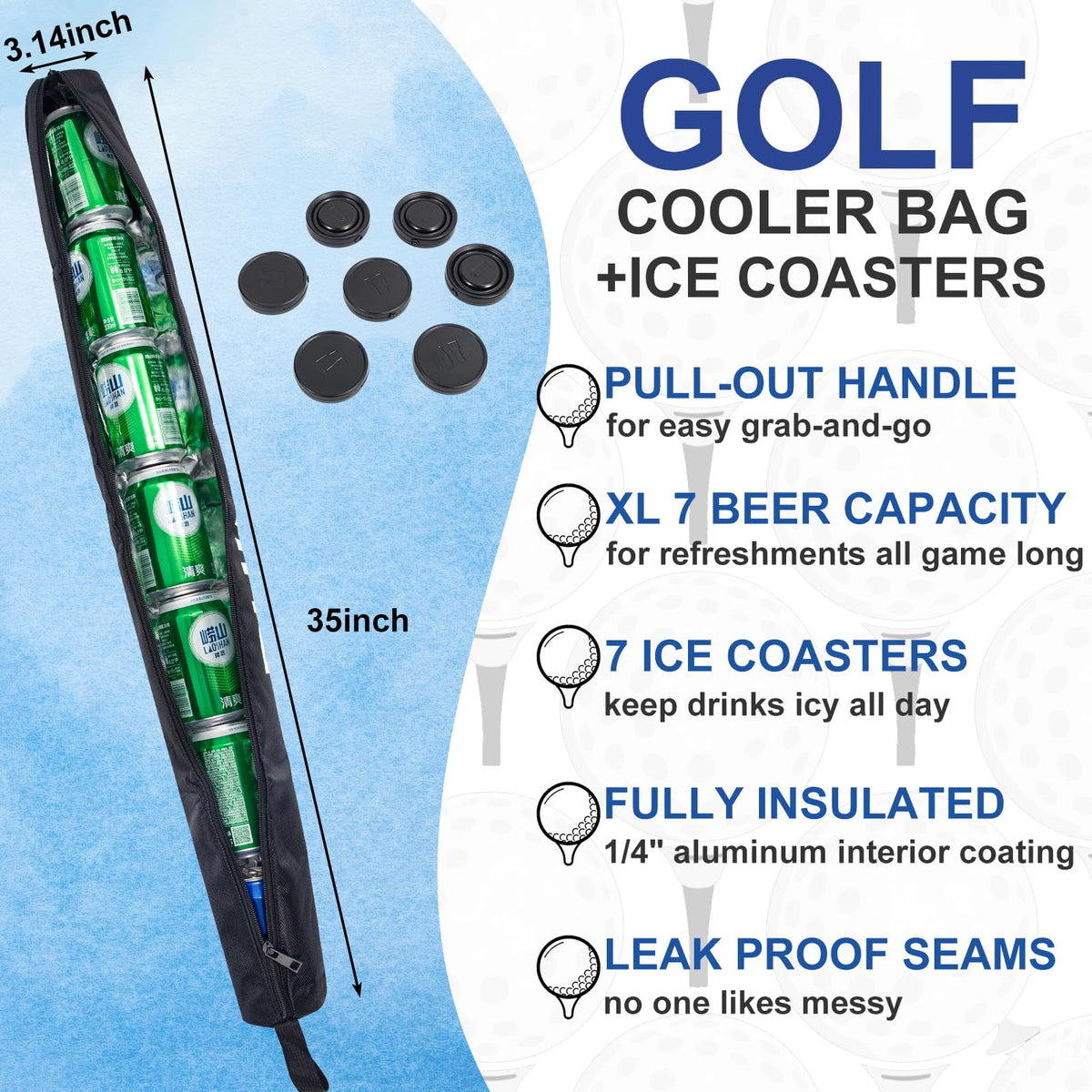 Hagsfire ice pucks set maintains chill between shots on the course