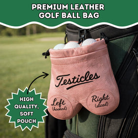 HahaHome golf ball pouch with carabiner clip keeps extra balls within quick reach.