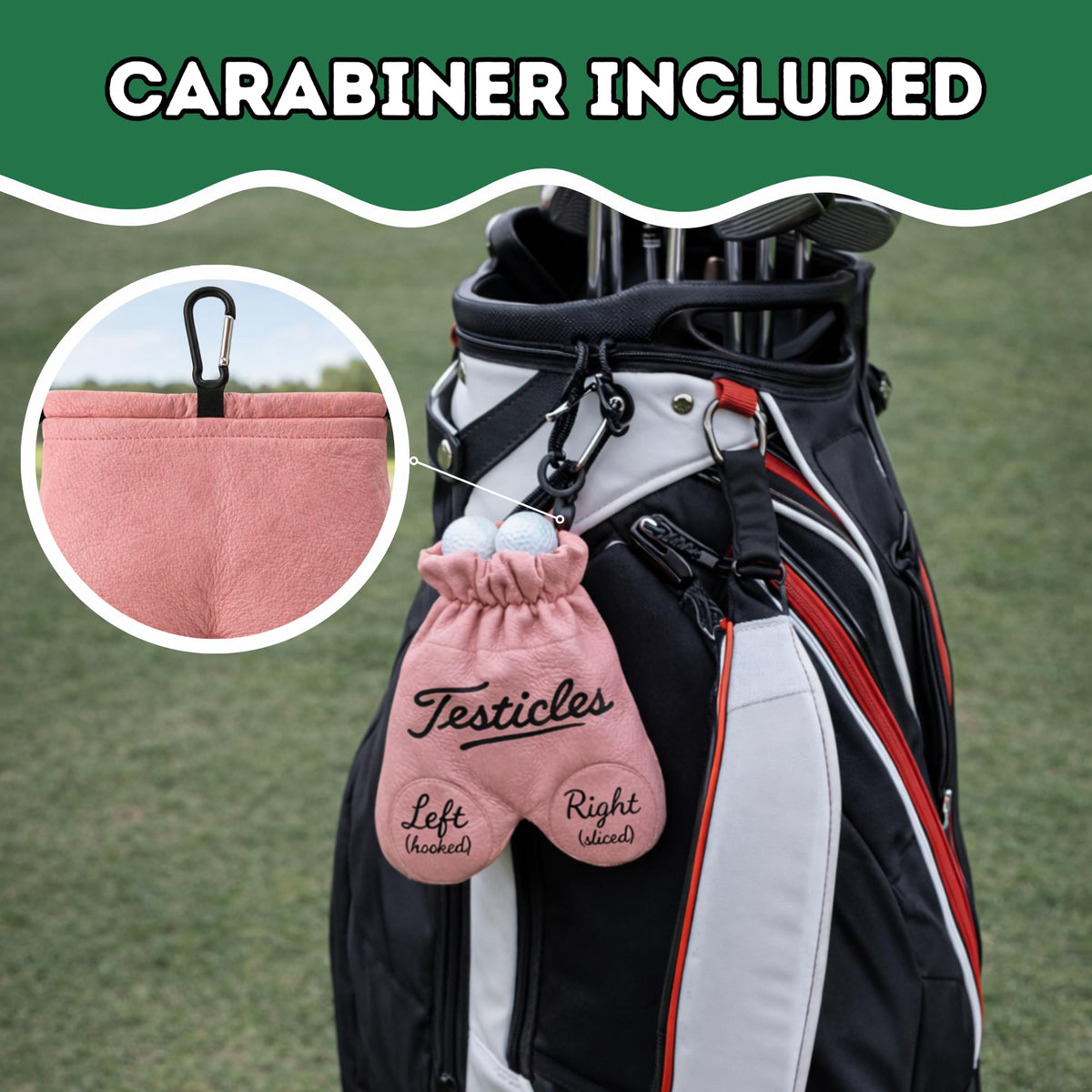 HahaHome pouch adds a playful touch and sparks conversations on the course.
