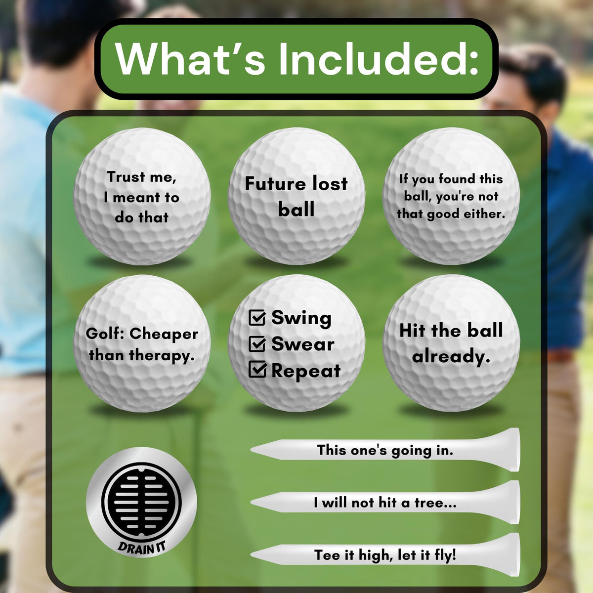 HahaHome golf marker included for quick alignment during play.
