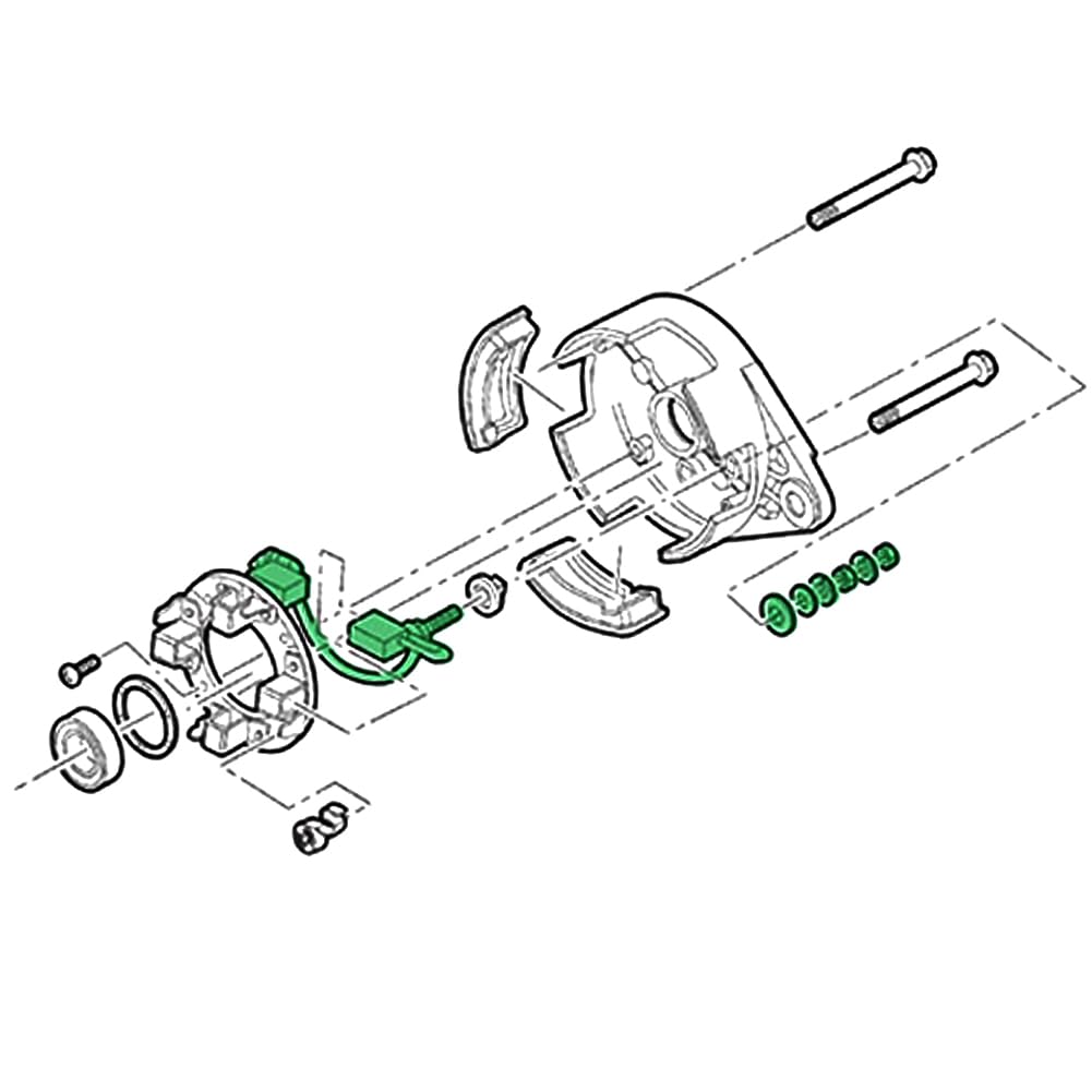 HaHeHo brush hardware bushing kit for secure mounting during maintenance