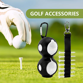 Hairchens secure ball and tee holder keeps essentials organized.