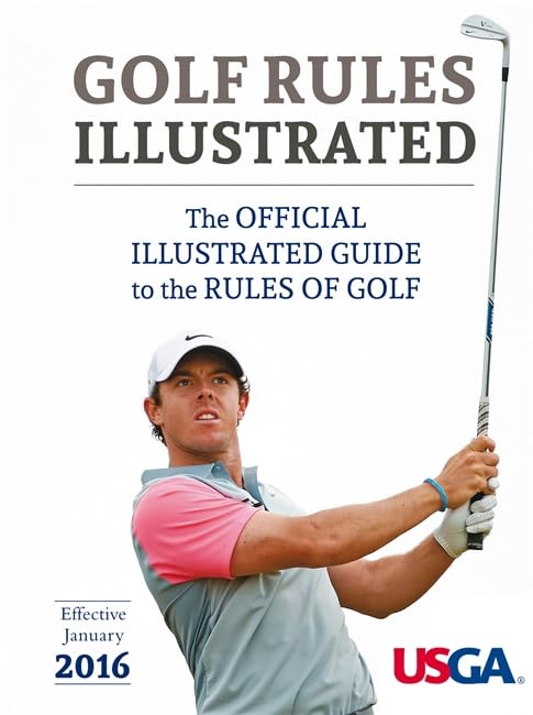Hamlyn USGA Golf Rules Illustrated 2016 cover, a clear on-course reference to guide rule decisions.