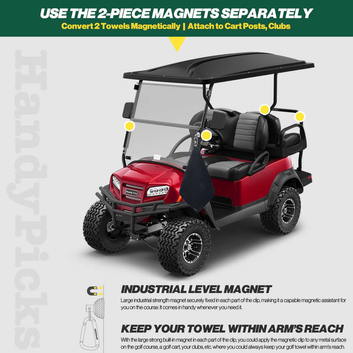 Handy Picks clip-on-bag attachment boosts accessibility on the course.