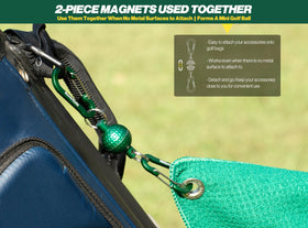 Handy Picks towel clip keeps towels within reach on cart or stand.