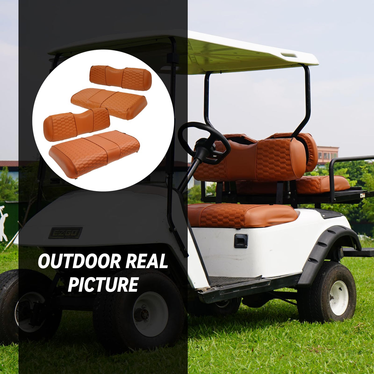 HANGKUNNEE anti-scratch and anti-fading protection for EZGO TXT seats.