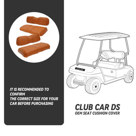 Hangkunnee backrest cover for Club Car DS keeps upholstery clean