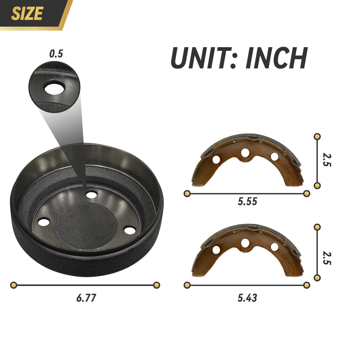 Hangkunnee brake kit in package ready for replacement and upgrade.