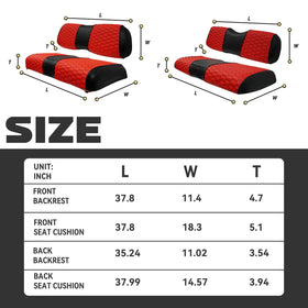 HANGKUNNEE Club Car DS front seat cover adds fresh look and protection.