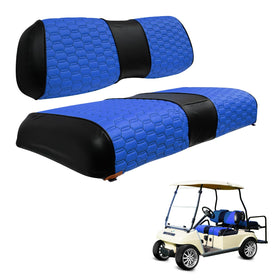 HANGKUNNEE Club Car DS seat cover front installed shows refreshed look.