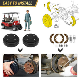 Hangkunnee Club Car Precedent brake kit ideal for easy retrofit on golf carts.
