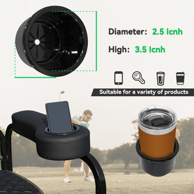 HANGKUNNEE cup-holder armrest with wide mouth fits 30oz bottles securely