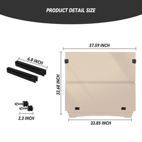 HANGKUNNEE easy-install mounting hardware for Yamaha G29 windscreen.