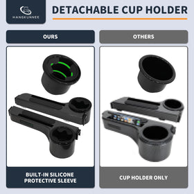 Hangkunnee armrest installs easily without tools for quick on-cart setup.