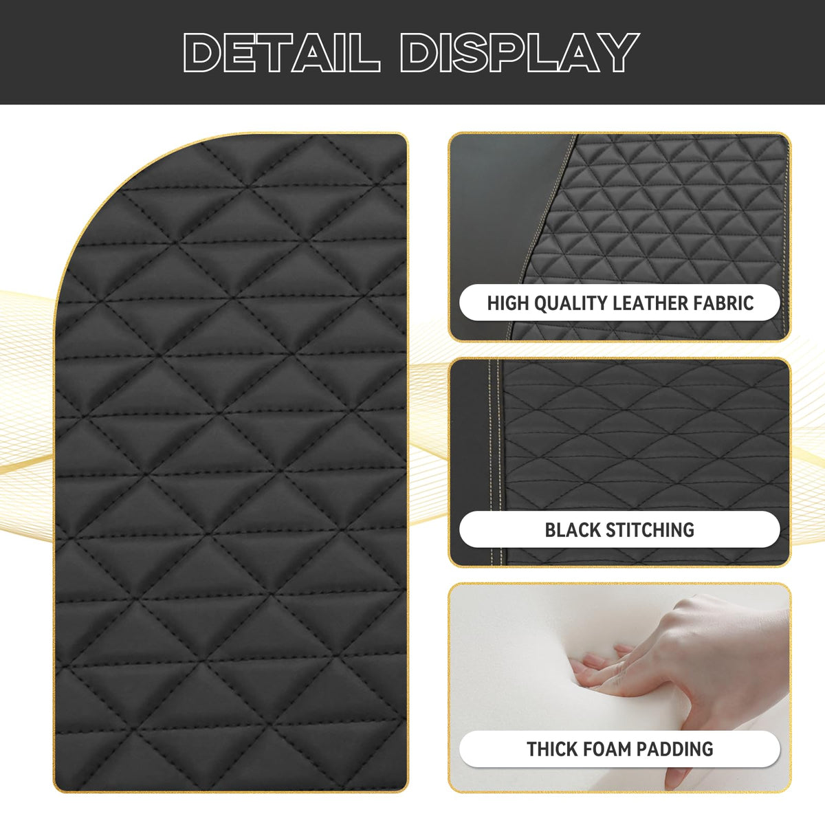 Hangkunnee EZGO RXV rear seat cover guards against spills and wear.