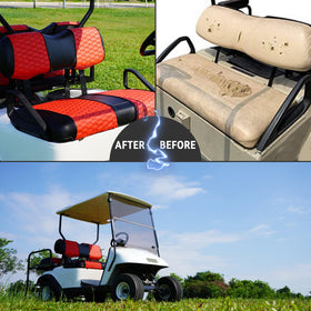 HANGKUNNEE EZGO TXT breathable mesh seat cover keeps you cool.