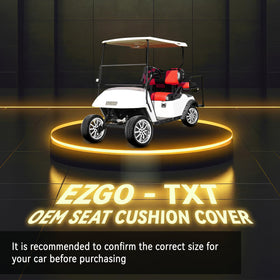 HANGKUNNEE EZGO TXT front-seat hexagon cover enhances appearance and comfort.